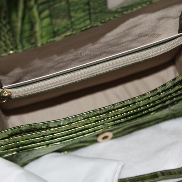 NWT Brahmin Minuette Cacti Green Melbourne Leather Purse - Picture 6 of 6